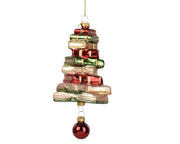 Pendente libro con pallina di natale in vetro 6,7 x 6,8 x 15,5 cm multicolore Peraga Christmas
