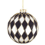 Pallina di natale a Rombi Monocromatica D10cm