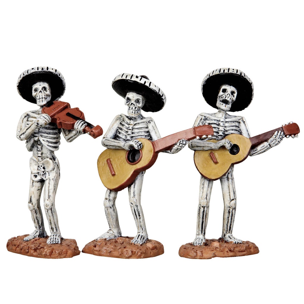 Skeleton Mariachi Band, Set Of 3 - LEMAX COD. 12884