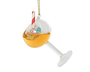 Cocktail Trasparente decorazione natalizia appendibile H11.5cm