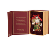 Pendente Babbo Natale in vetro lucido 10,2 x 8 x 13 cm multicolore Peraga Christmas