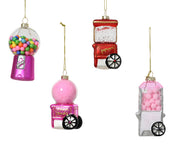 Macchina Dolci decorazione natalizia appendibile modello assortito Rosa D9cm