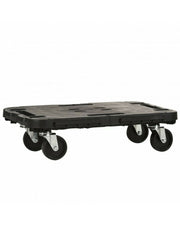 CARRELLO A PIANALE DOLLY 48X29X3.8 CM NERO