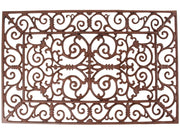 ZERBINO IN FERRO BATTUTO 71X45 CM MARRONE