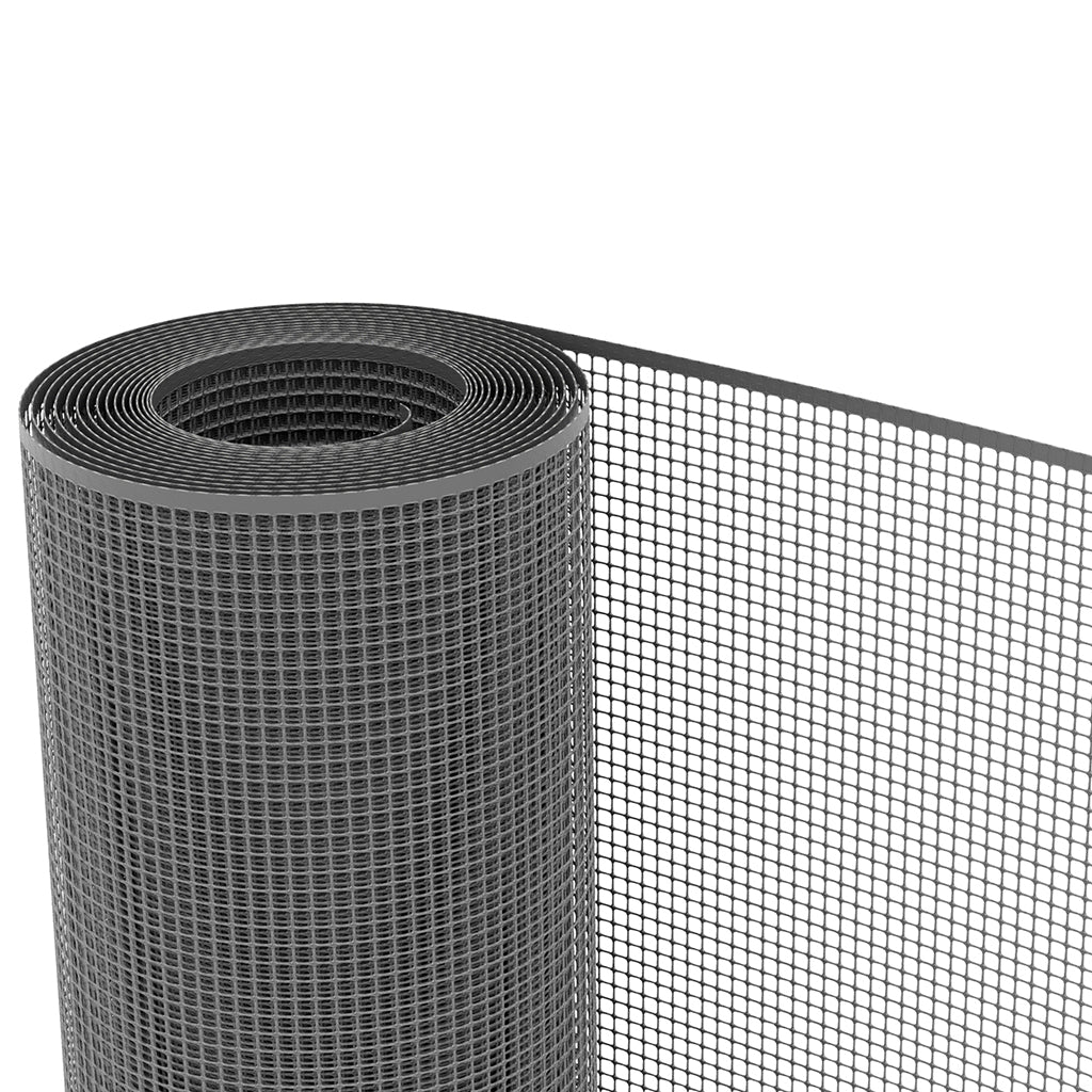 Rete protettiva in plastica a maglia quadrata Quadra 10 1x30 m antracite TENAX - immagine 1