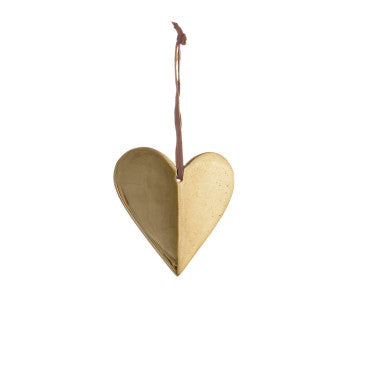 Pendaglio Cuore Dorato 10x10