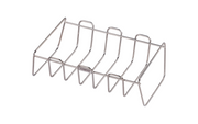 Supporto per costine e arrosti in acciaio inox Argento