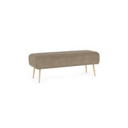 Panca due posti Olga 129x45.5x48cm Marrone Chiaro Bizzotto