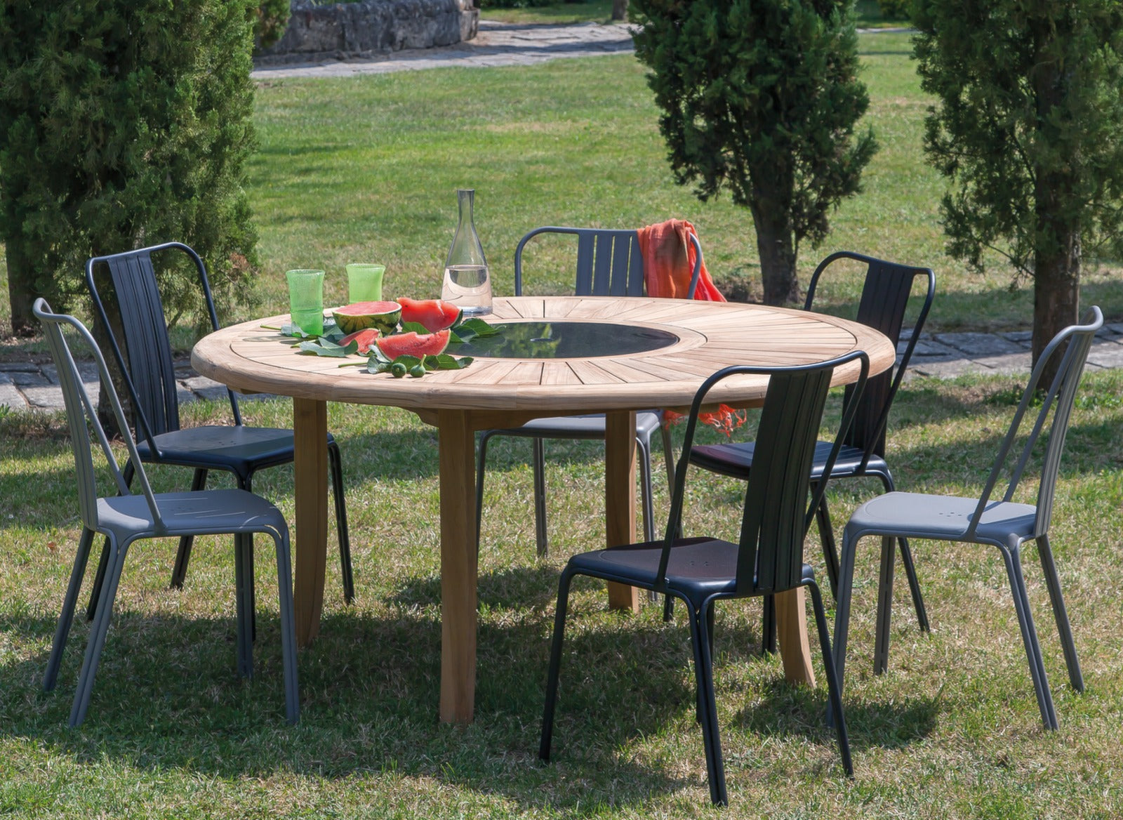 TAVOLO BREHAT TEAK Ø 155 CM