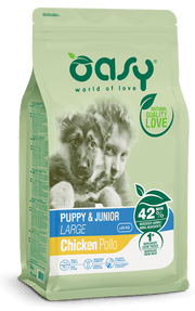 OASY SACCO CROCCHETTE CANE PUPPY JUNIOR LARGE POLLO 12KG
