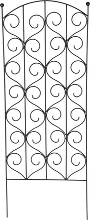 GRIGLIA PIANTE PORTAFIORI IN METALLO 40X116CM NERO
