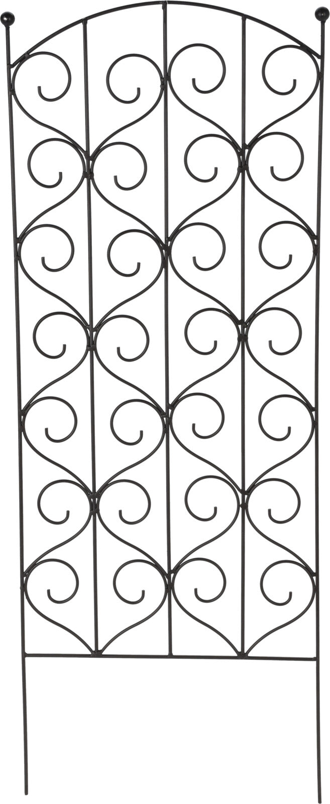 GRIGLIA PIANTE PORTAFIORI IN METALLO 40X116CM NERO