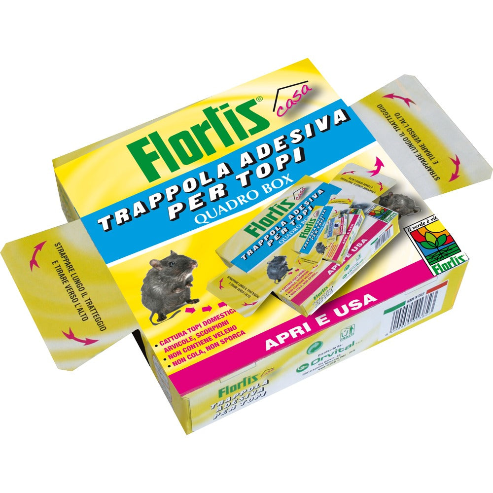 TRAPPOLA ADESIVA PER TOPI QUADRO BOX