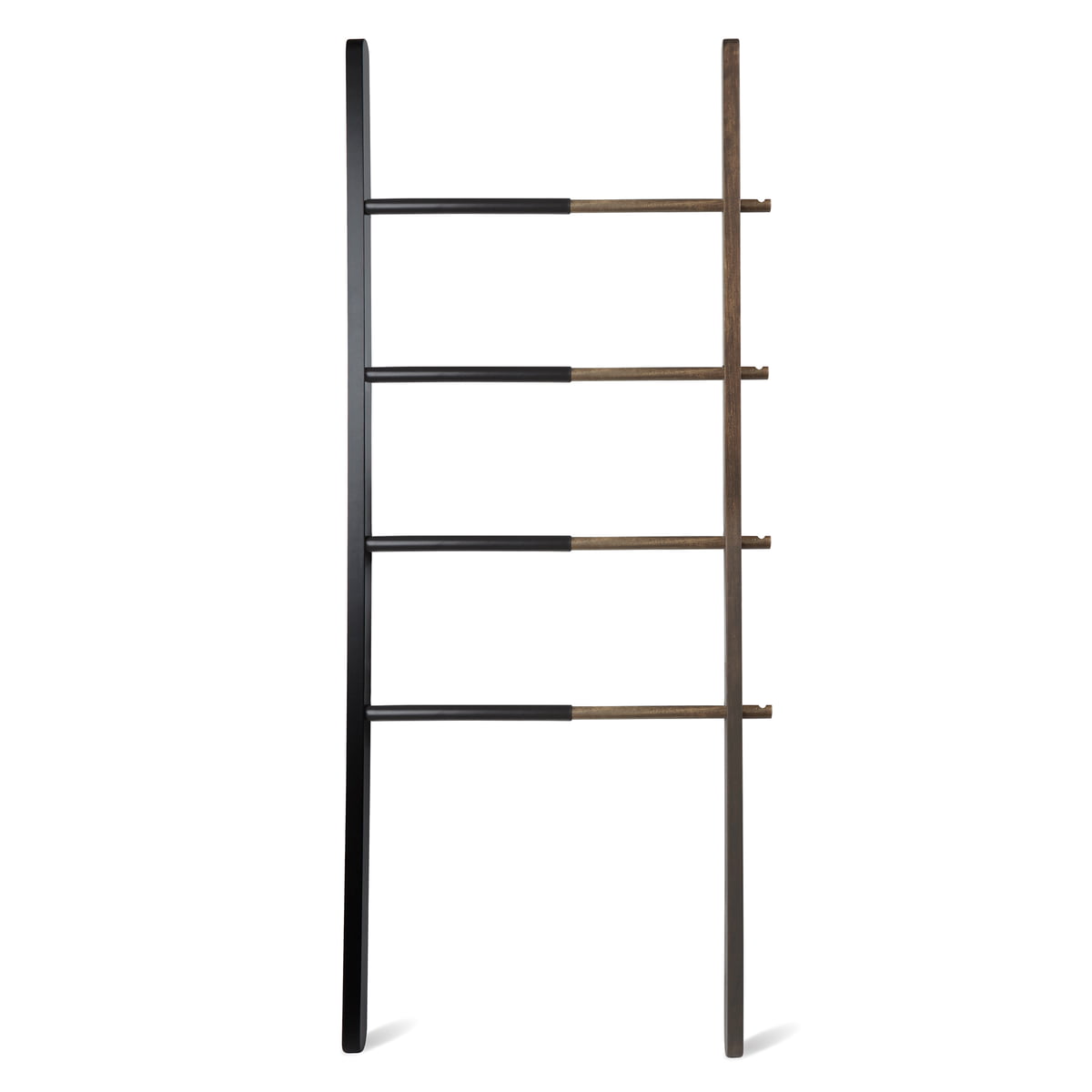 SCALA APPENDIABITI NERA 152X41X3.8 CM IN LEGNO