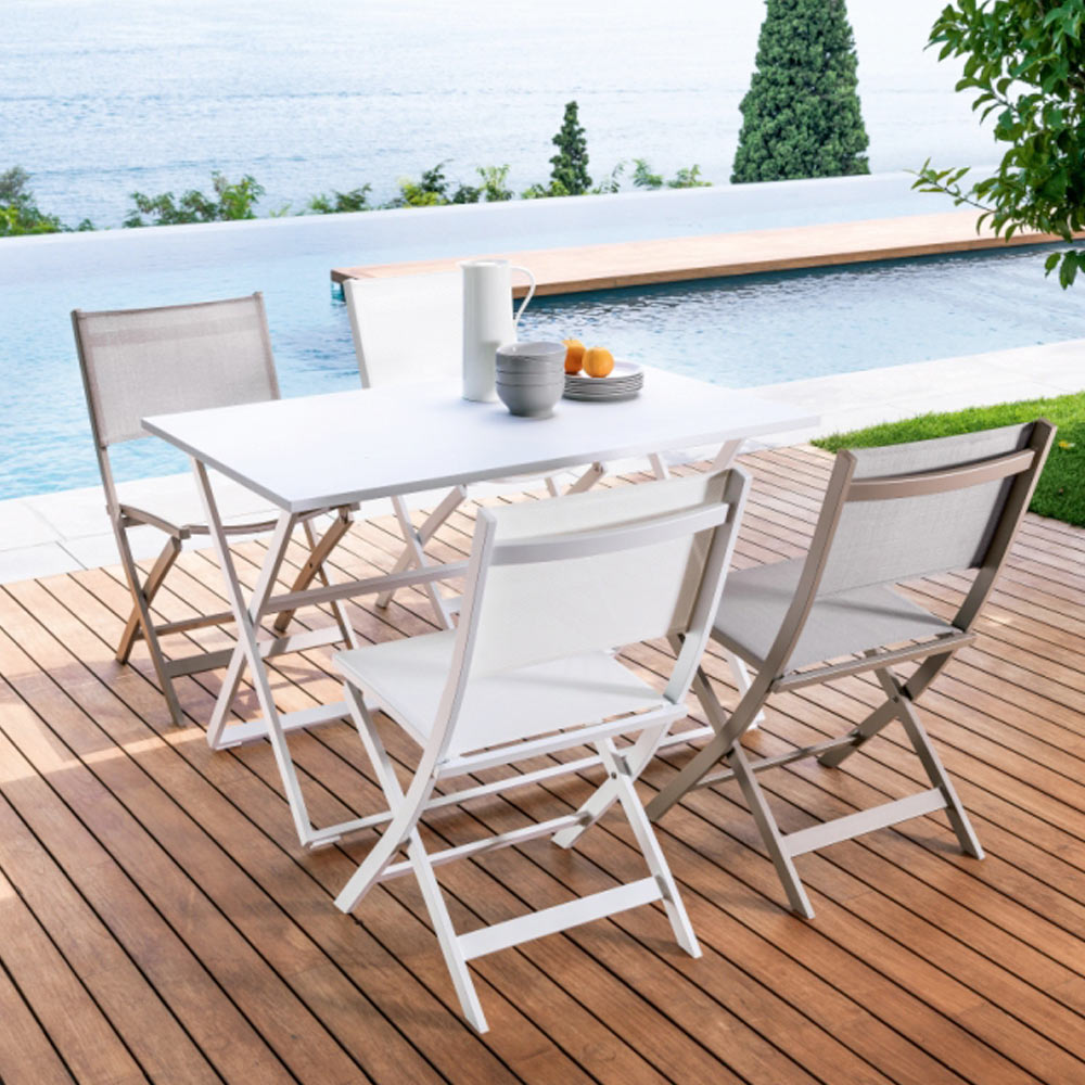 SEDIA PIEGHEVOLE BIANCA QUEEN 63X50X88 CM