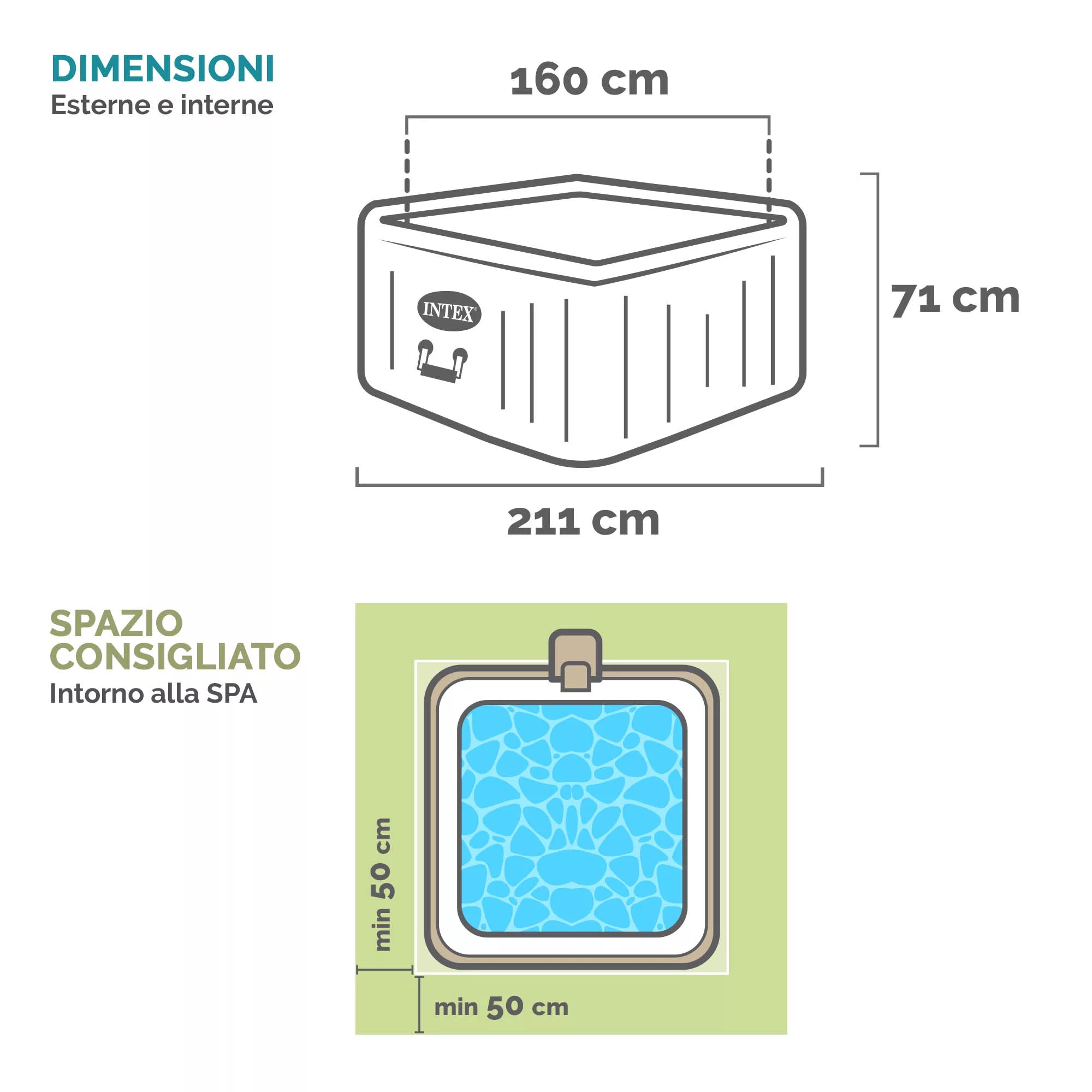 INTEX SIMPLE SPA WHIRLPOOL Ø196XH66CM