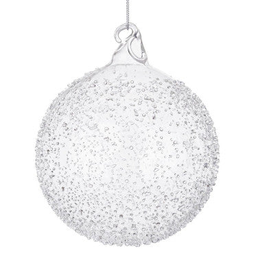 Pallina di natale Saturno Trasparente D10cm
