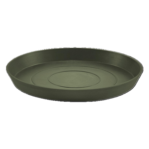 Sottovaso Rotondo D21 H2.5 cm Verde Kaki ECOPOTS