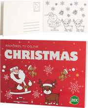 20 Cartoline Natalizie da Colorare