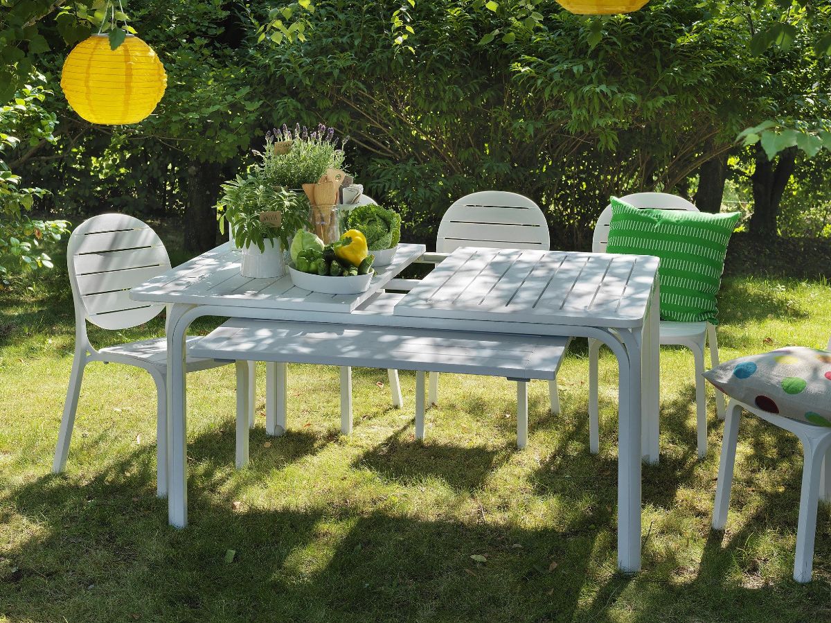 OFFERTA TAVOLO ALLUNGABILE ALLORO 140/210CM + 6 SEDIE ERICA COLORE A SCELTA