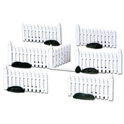 Plastic Picket Fence, Set Of 7 - LEMAX COD. 14388