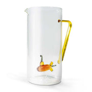 CARAFFA DA ACQUA SOTTOMARINO YELLOW SUBMARINE IN VETRO SOFFIATO