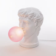 Lampada Scultura Wonder cm 21x12.5 h.40.5 bianco rosa SELETTI