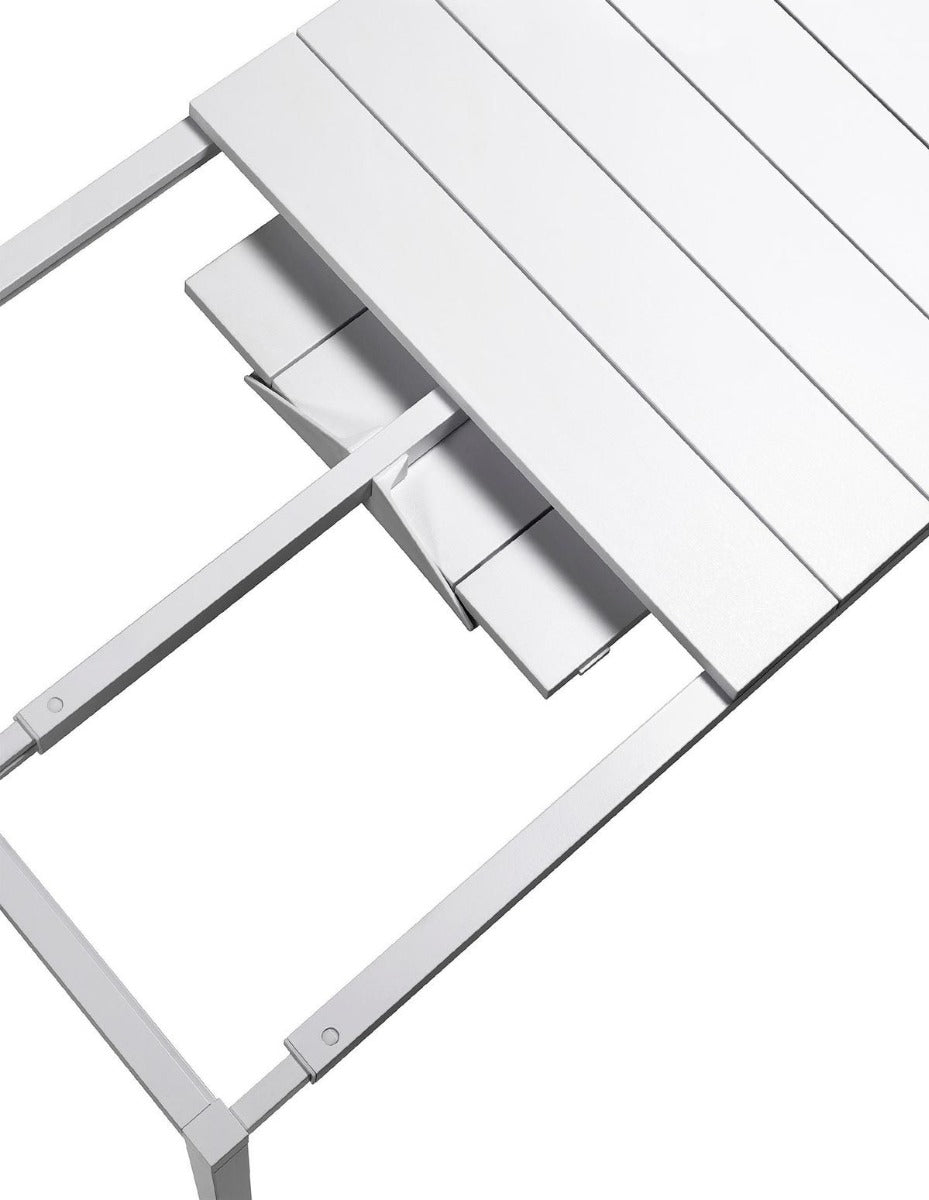 OFFERTA TAVOLO RIO ALLUNGABILE 140/210CM BIANCO +4 SEDIE DOGA GIALLO