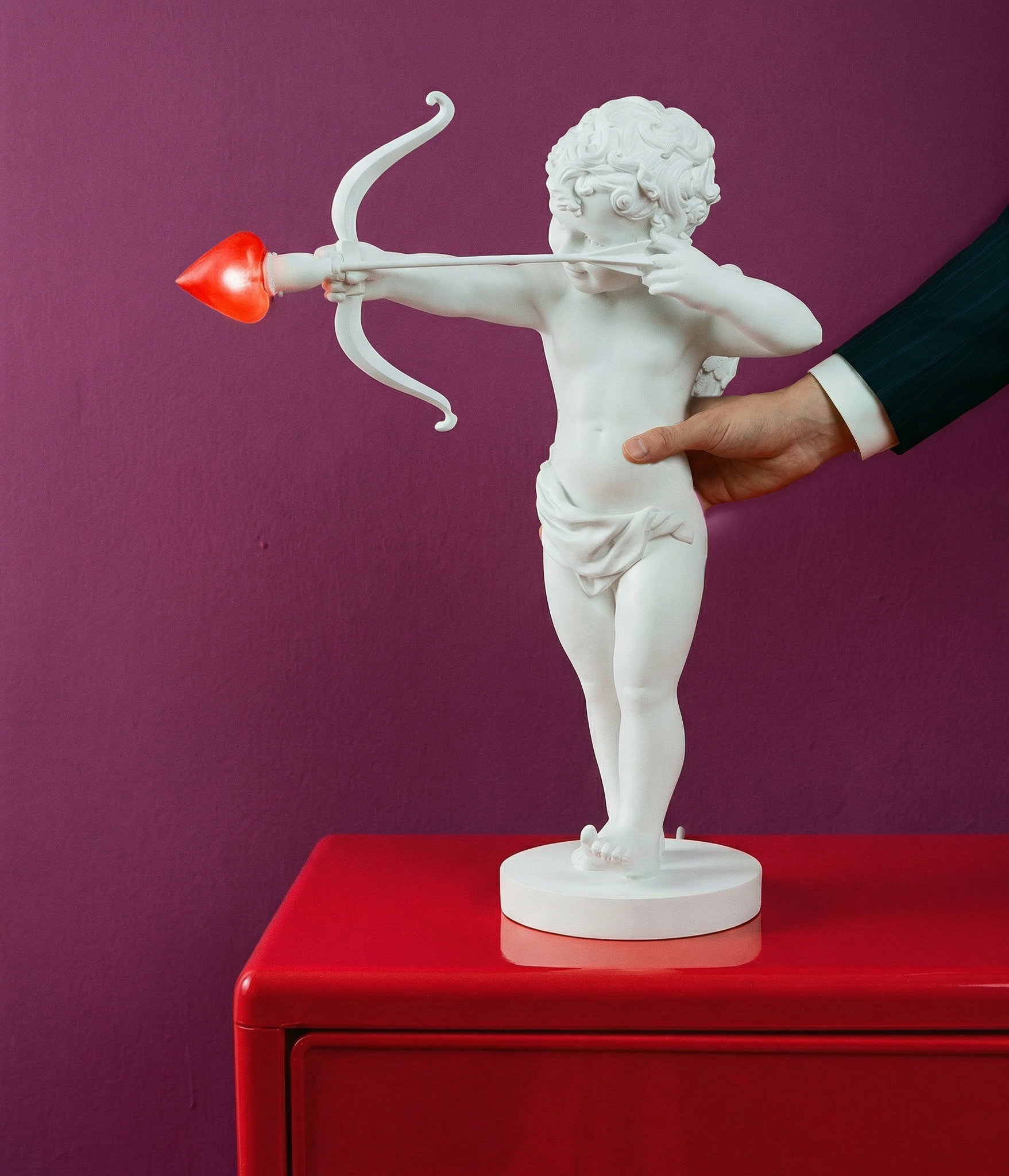 Lampada Cupid 50x21 h63cm Bianca SELETTI