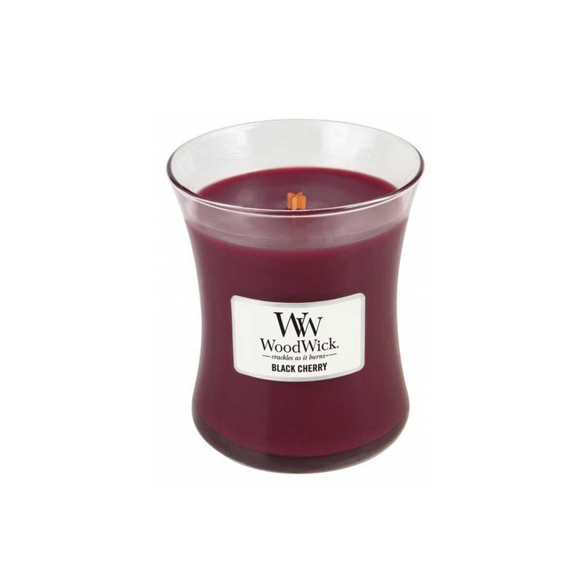 CANDELA CLESSIDRA MEDIA MEDIUM JAR BLACK CHERRY