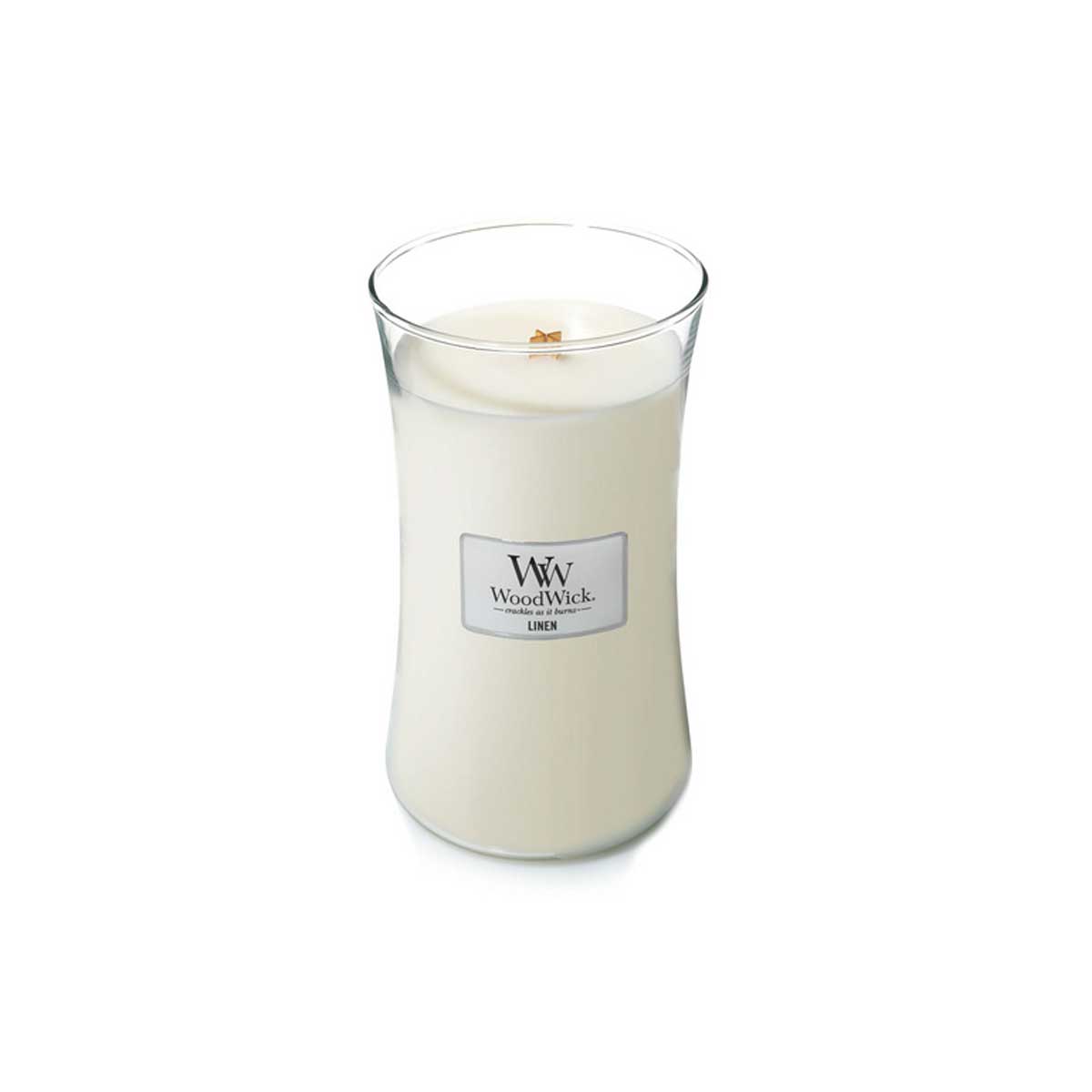 CANDELA CLESSIDRA GRANDE LARGE JAR LINEN