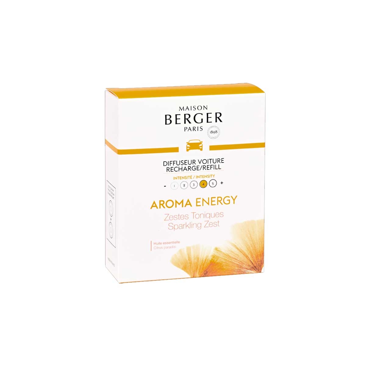 LAMPE BERGER RICARICA DIFFUSORE PER AUTO 2PZ AROMA ENERGY