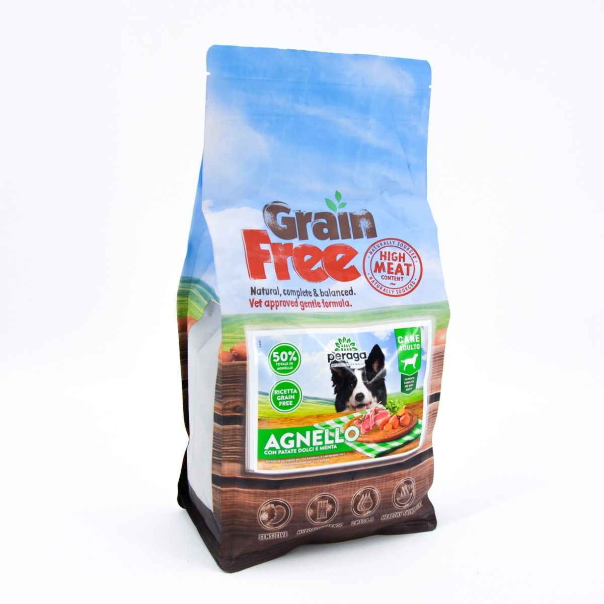CROCCHETTE PERAGA GRAIN FREE PER CANE ADULTO 6KG AGNELLO