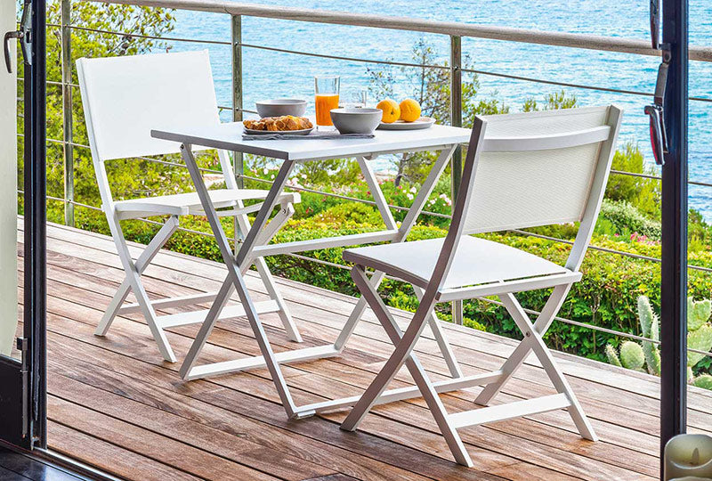 SEDIA PIEGHEVOLE BIANCA QUEEN 63X50X88 CM
