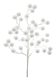 RAMO MYRANDA CON BACCHE BIANCHE H45CM