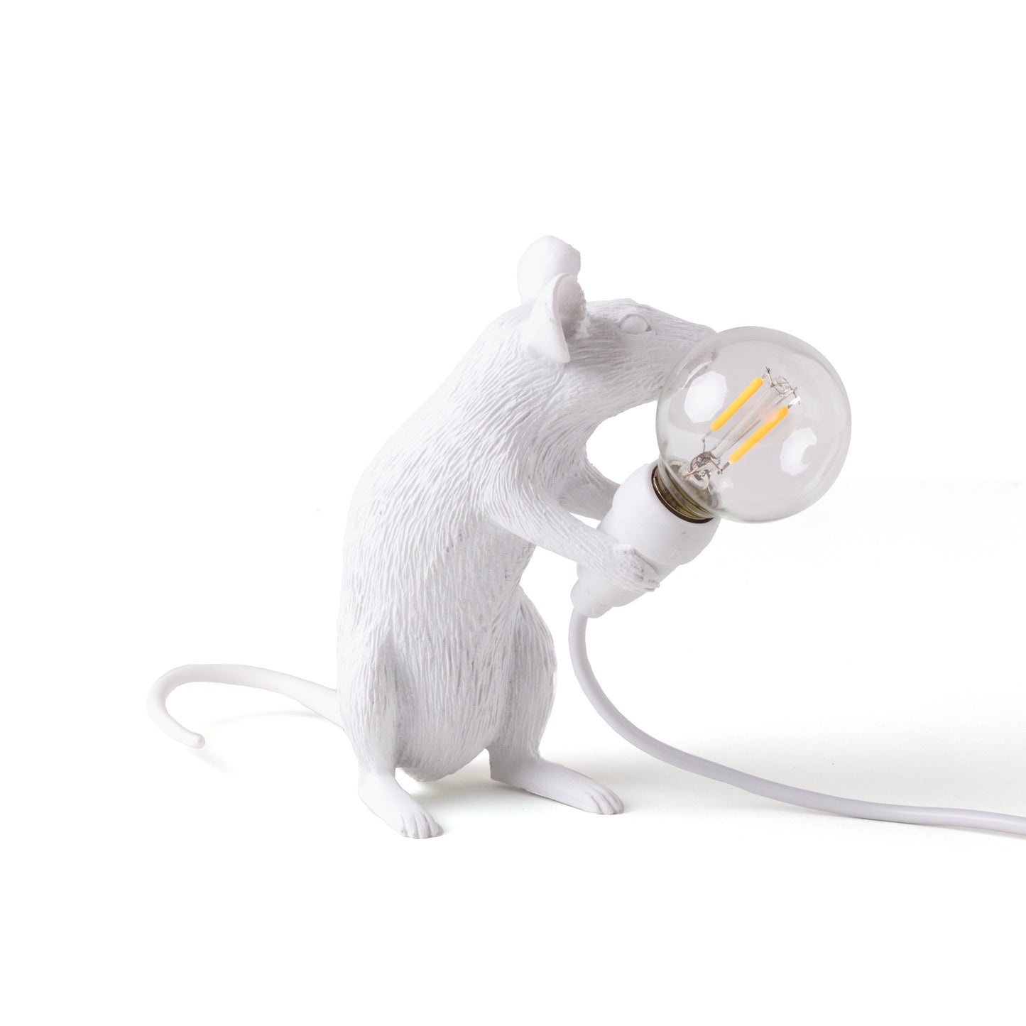 Lampada Mouse Mac 6,2x21 h.8,1cm Bianca SELETTI
