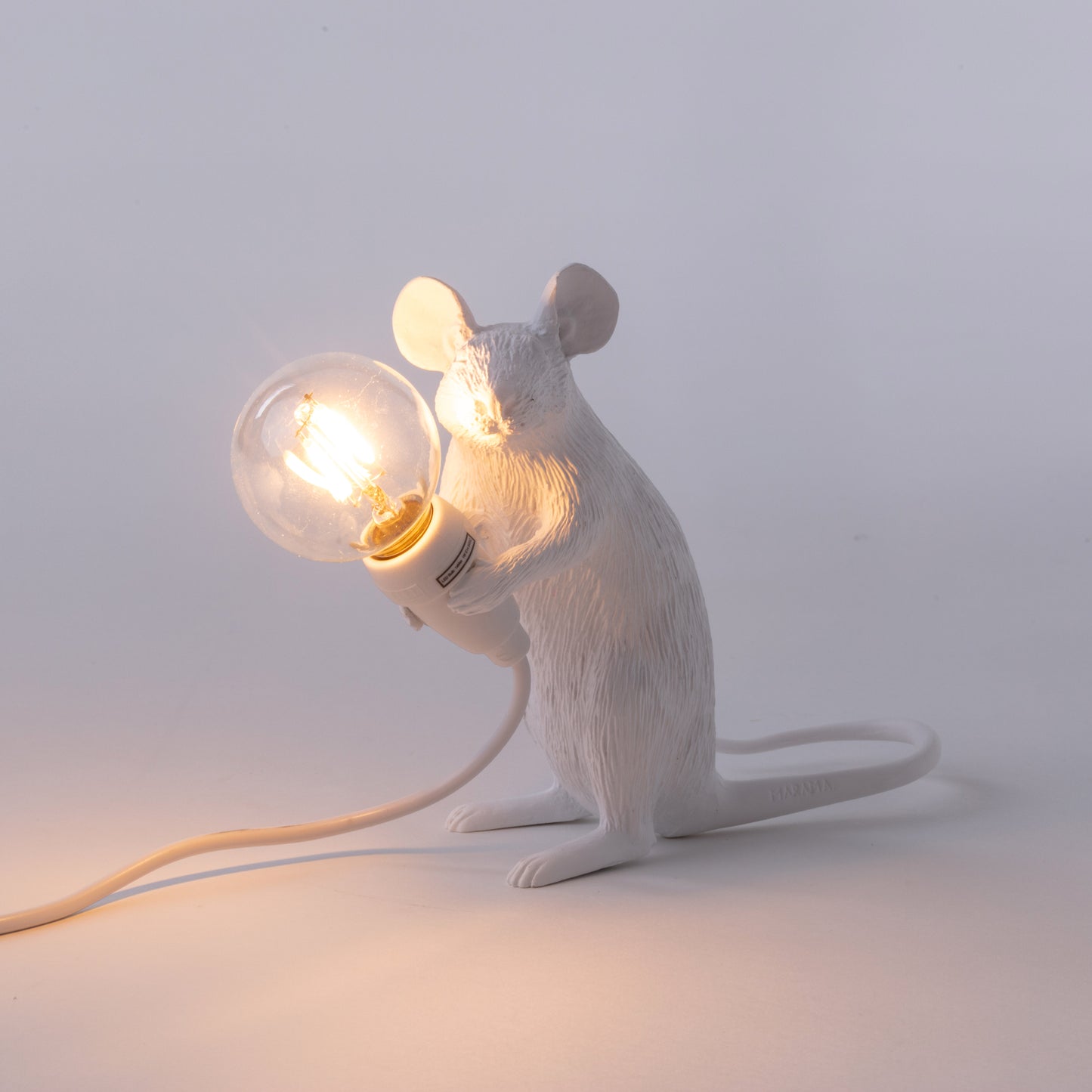 Lampada Mouse Mac 6,2x21 h.8,1cm Bianca SELETTI