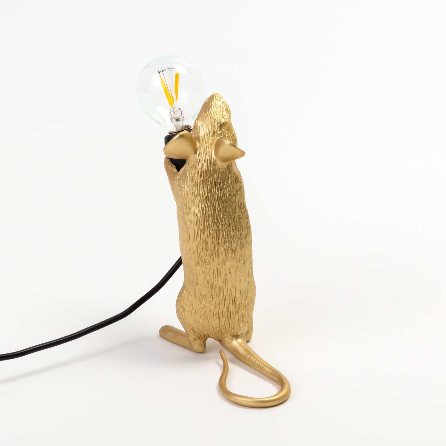 Mouse Lamp Step Gold Cm.6x13.3 h.14.5 Oro SELETTI