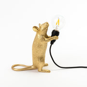 Mouse Lamp Step Gold Cm.6x13.3 h.14.5 Oro SELETTI