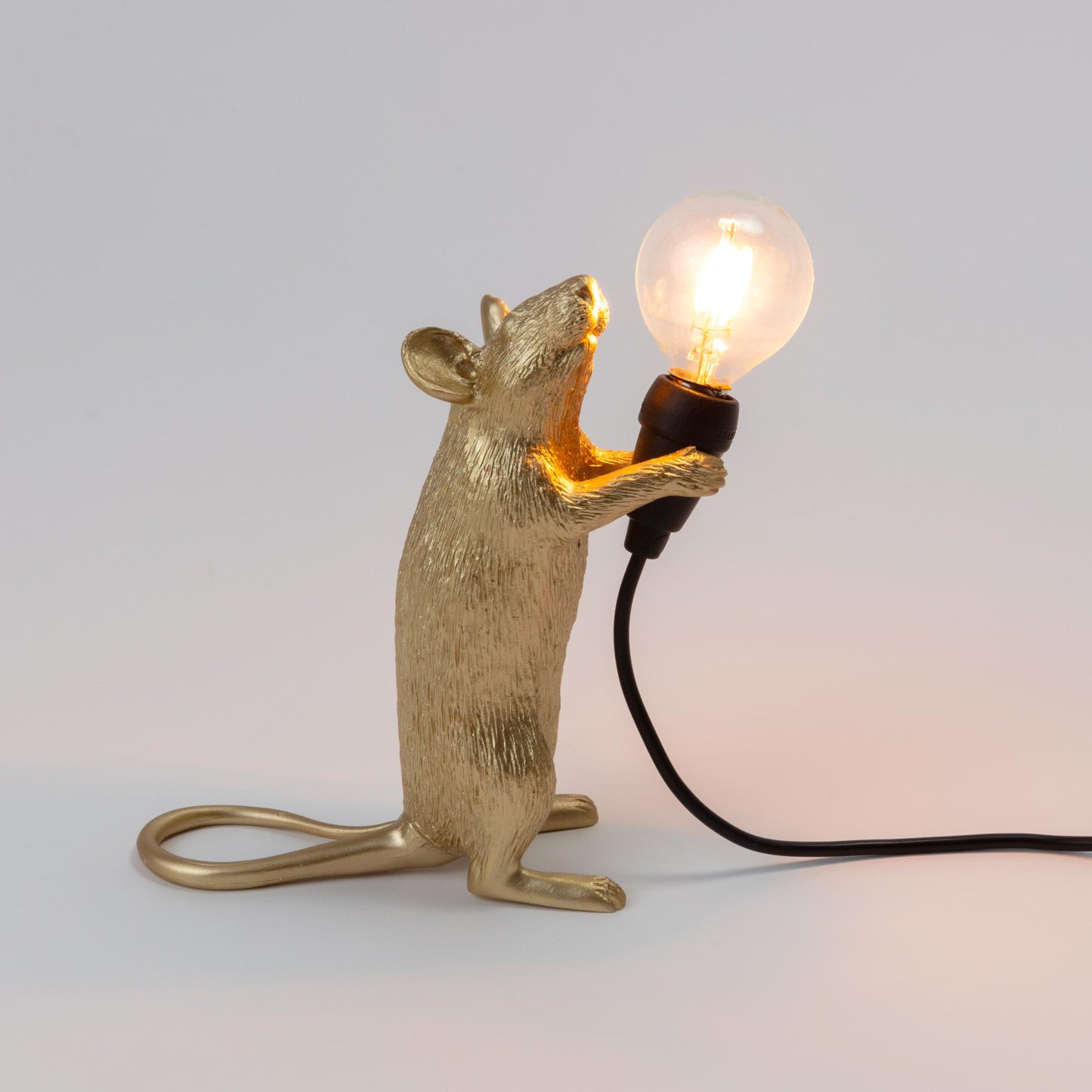 Mouse Lamp Step Gold Cm.6x13.3 h.14.5 Oro SELETTI