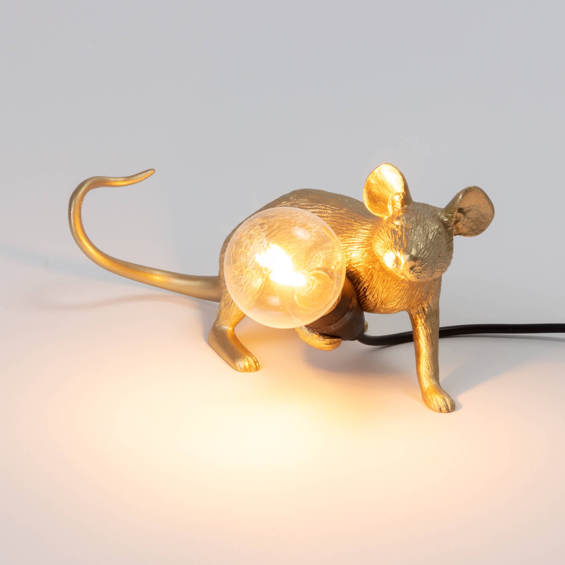Lampada Mouse 6,2x21x8,1cm Oro Seletti