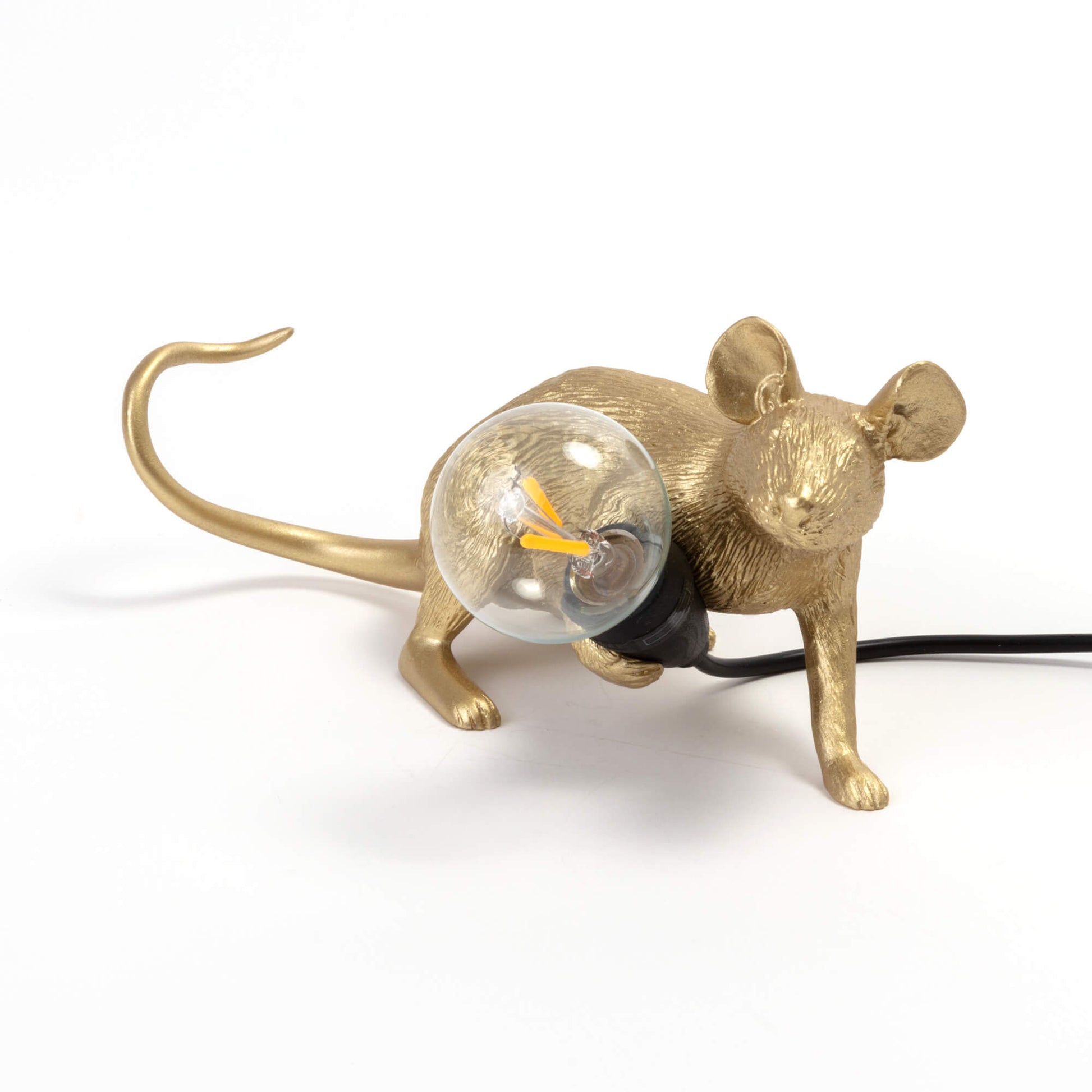 Lampada Mouse 6,2x21x8,1cm Oro Seletti
