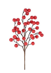 Ramo Decorativo Bacche Myranda 12x45cm Rosso bizzotto