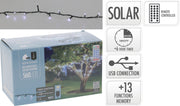 Catena luminosa ricaricabile, 800 LED, luce bianco freddo