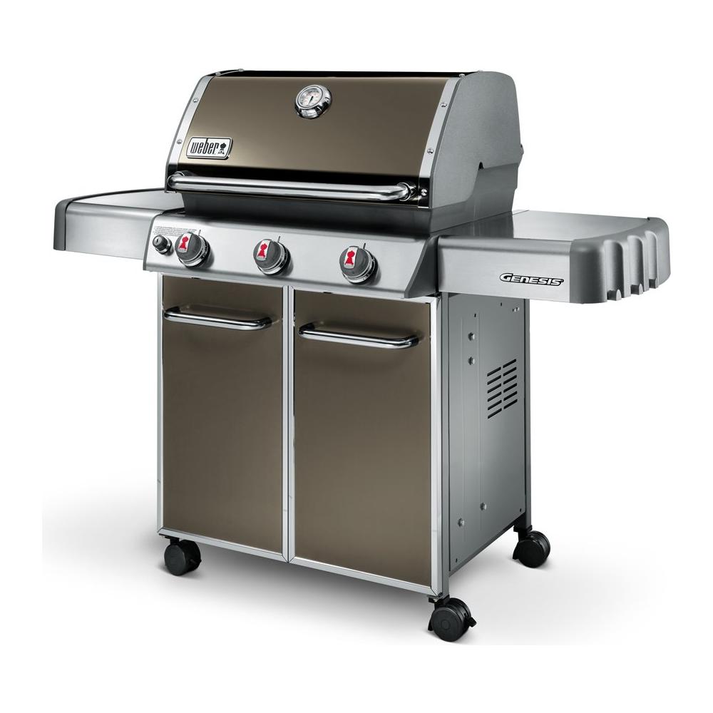OFFERTA GENESIS E-310 SMOKE GREY + CUSTODIA + TERMOMETRO + LA BIBBIA DEL BBQ