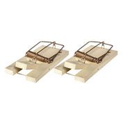 SET 2PZ TRAPPOLA CLASSICA PER TOPI IN LEGNO