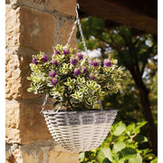VASO BASKET BIANCO/GRIGIO D.30CM APPENDIBILE