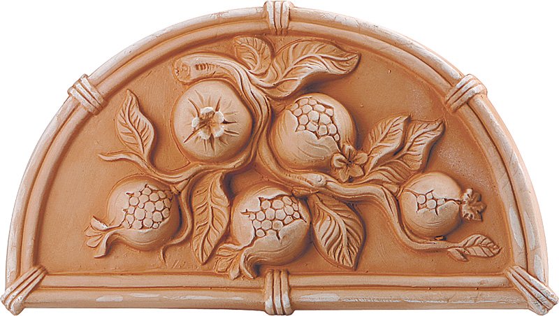 PANNELLO TERRACOTTA 38CM MELOGRANO