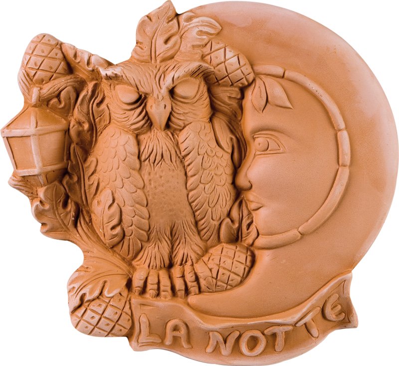 IMMAGINE IN TERRACOTTA LA NOTTE 25CM