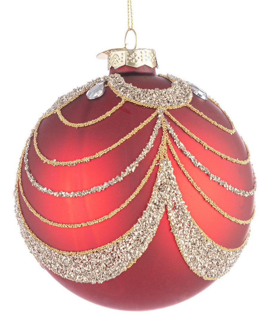Pallina di Natale Rossa D10cm